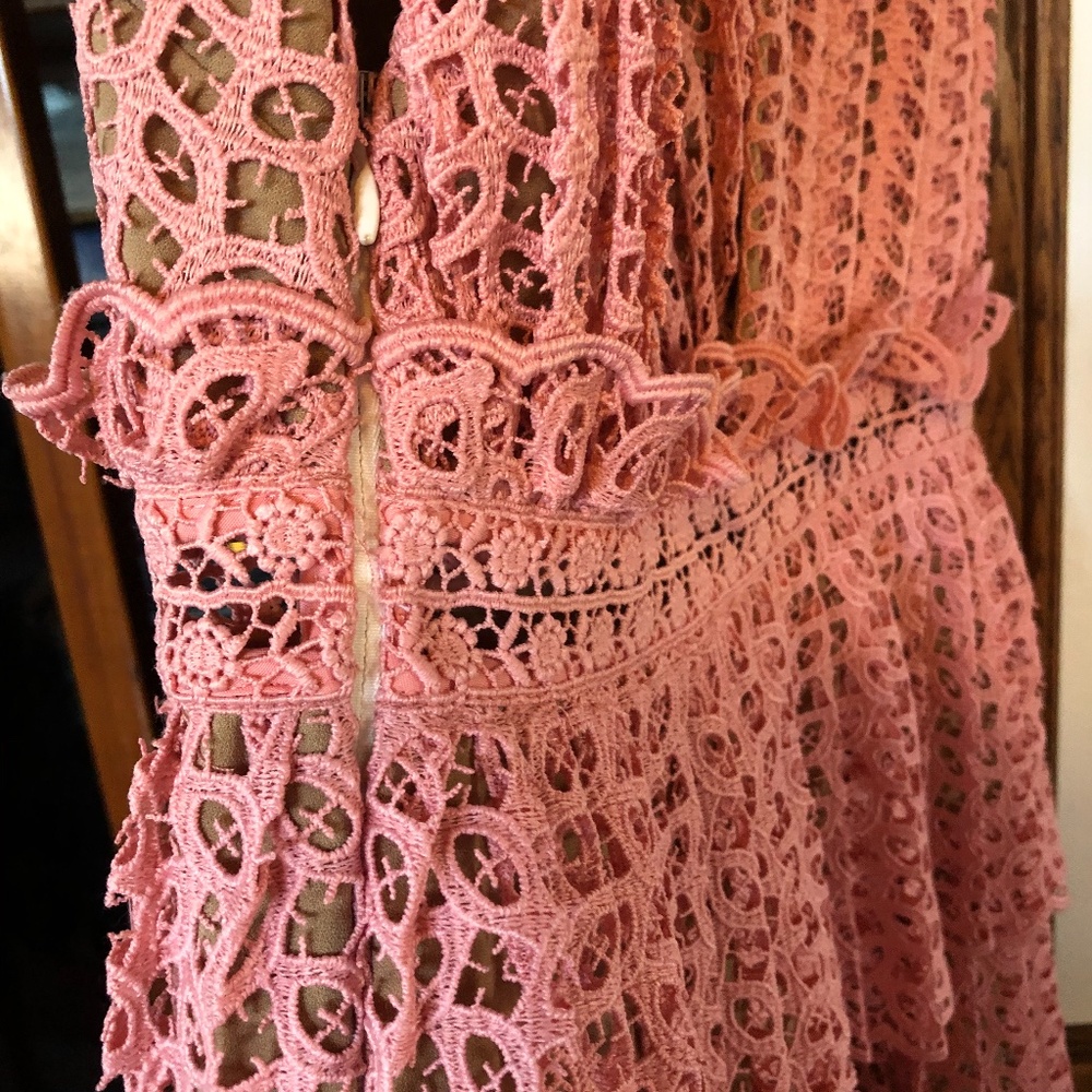 ❌SOLD❌Self portrait tiered lace mini dress - Picture 6 of 12